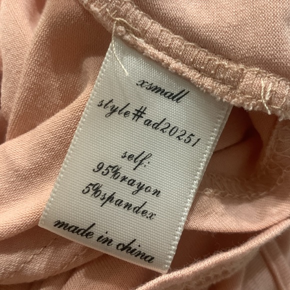 Alya Rose Pink Cotton Floral Mini Tank Sleeveless Swing Dress Women's Size XS - Picture 10 of 10